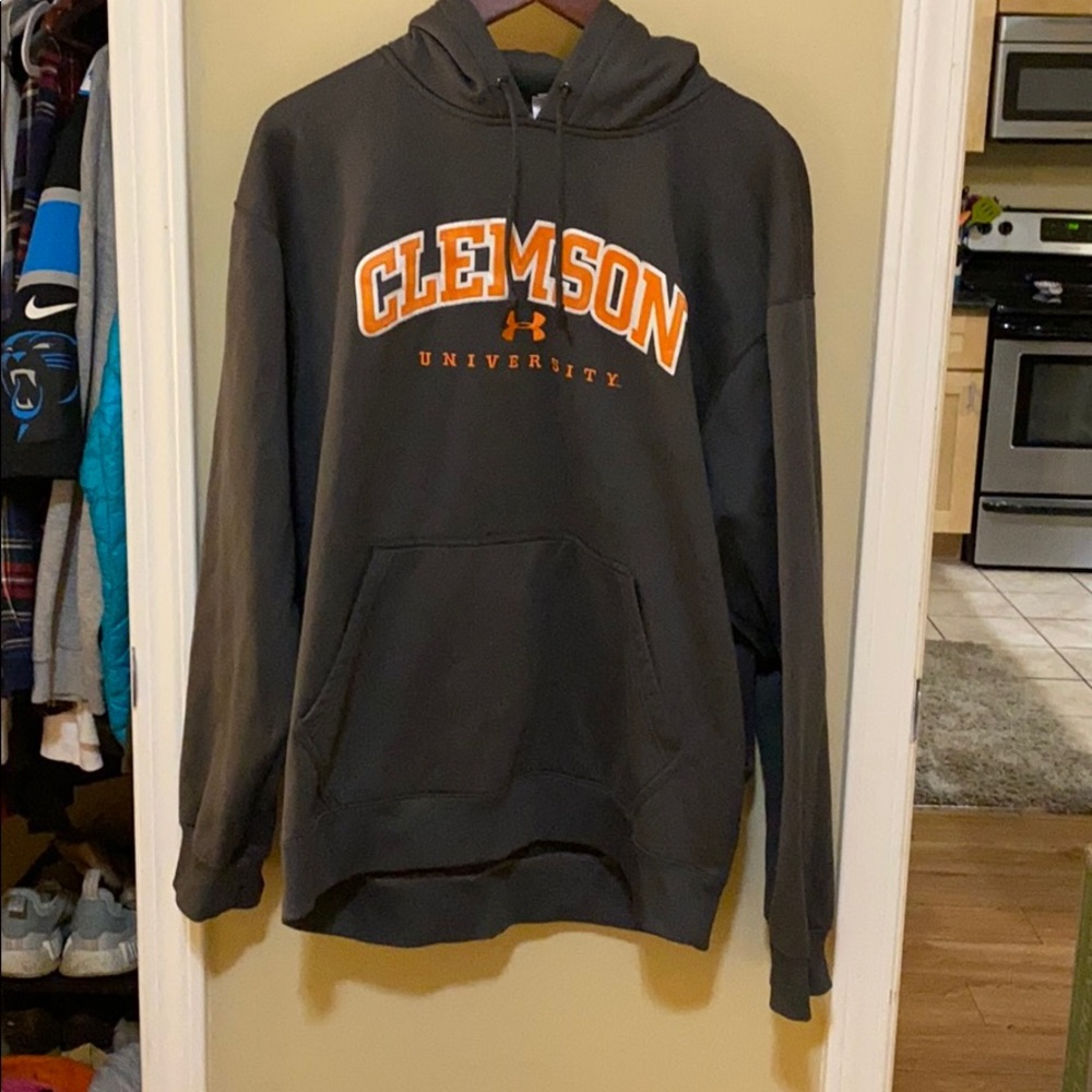 Grey Clemson Hoodie